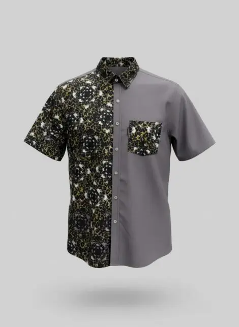 Black Gold African Print Shirt